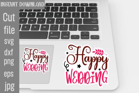 A Design Review: Happy Wedding SVG Graphics for Crafts & Branding