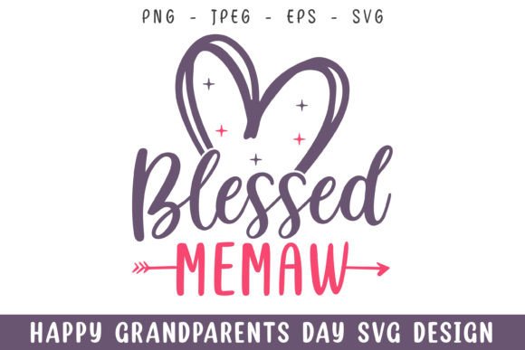 A Designer's Take on Blessed Memaw for Grandparents Day