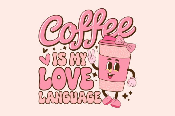 A Retro Valentine's Day SVG: Coffee Graphics for Crafters