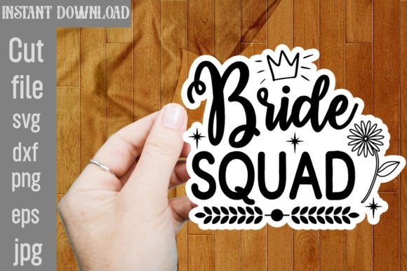 Bride Squad SVG: A Graphic Design Asset for Lifestyle and Craft Bloggers