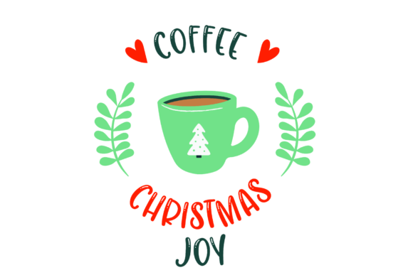 Coffee Christmas Joy: A Craft-Focused Graphic for Seasonal Branding