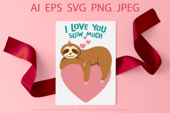 Crafting a Valentine’s Day Sloth Heart SVG