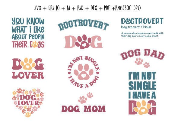 Evaluating a Dog Quotes Bundle SVG PNG Graphic Design Asset