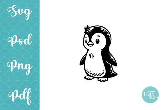 Penguin SVG Clipart: A Craft Graphics Asset for Editorial Mood