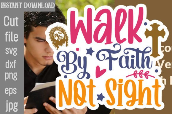 Walk by Faith Graphic for Crafting & Lifestyle Blogs